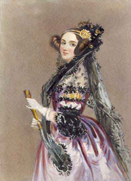 Portrait of Ada Lovelace, the world