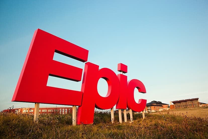 Epic Systems headquarters sign, representing Judy Faulkner