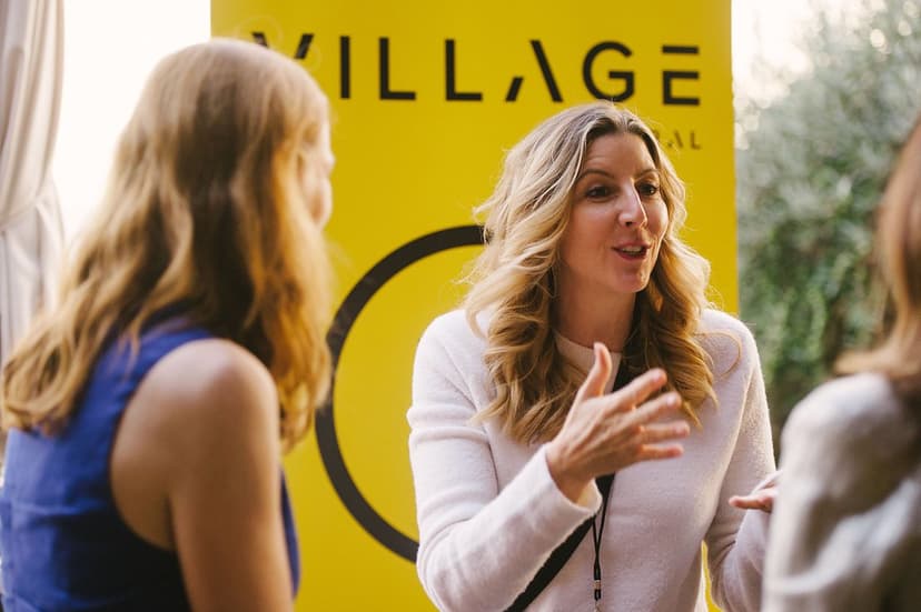 Networking at Village Global event, 2020s